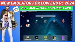 New Memu Play Lite Best Emulator For Free Fire Low End PC  MemuPlay Best Version For 24GB Ram PC [upl. by Gracie711]