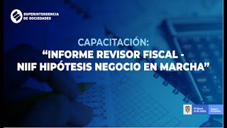 Capacitación Informe Revisor Fiscal – NIIF Hipótesis Negocio en Marcha [upl. by Anayi29]