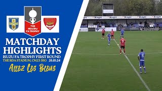 Matchday Highlights Bishops Stortford FC vs Felixstowe amp Walton FC H – FA Trophy [upl. by Sulohcin]