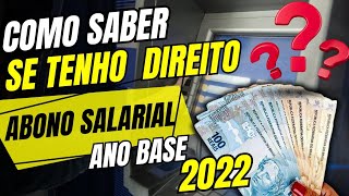 Como saber se tenho direito ao Abono salarial PIS PASEP que vai ser pago em 2024 [upl. by Lecrad]