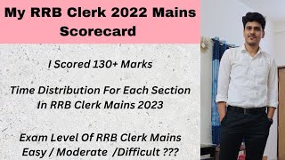 RRB Clerk Mains 2023 Exam Strategy  My Scorecard  Exam Level  Time Management ibps rrbclerk [upl. by Fedak879]