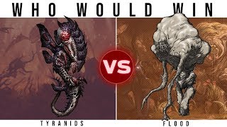 TYRANIDS 40k vs THE FLOOD Halo  Who Would Win [upl. by Nady]