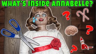 Whats Inside Annabelle Annabelle Has A Crush On My Dad We Cut Annabelle Open [upl. by Atlee501]