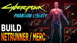 CYBERPUNK 2077  Mejor Build NETRUNNER  MERC [upl. by Ybur4]