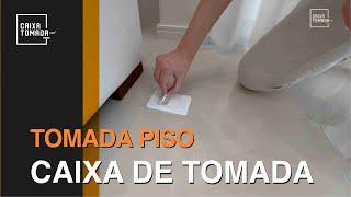 Caixa de Tomada Embutir Espelho com Tampas 4x4 e 4x2 para Parede ou Piso [upl. by Atteras]