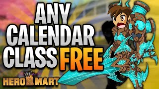 How to get any Calendar Class for Free AQW Until July 31st [upl. by Annalise]