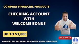 Best checking accounts with a welcome bonus 2023 up to 3000 by opening a new account [upl. by Ellenaj]