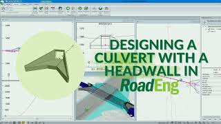 Designing a A Culvert with a Headwall in RoadEng [upl. by Reldnahc]