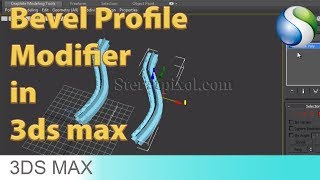 How to use Bevel Profile Modifier in Autodesk 3Ds Max [upl. by Smeaj]