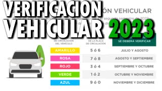 VERIFICACIÓN 2023 EN CDMX Costos y todos los DETALLES [upl. by Heddie]