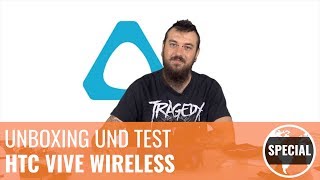 HTC Vive Pro Wireless Unboxing Zusammenbau und Test [upl. by Ytitsahc]