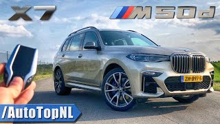 2020 BMW X7 M50d REVIEW AUTOBAHN No Speed Limit amp ROAD by AutoTopNL [upl. by Graybill]