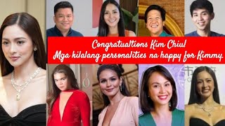 Celebrities and Influencers SUPER PROUD AT HANGA KAY KIM CHIU SA KARANGALANG NABAHAGI PARA SA BANSA [upl. by Donohue]