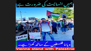 Palestine and Vienna  Protest in Austria [upl. by Ayotl957]