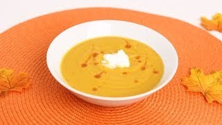 Roasted Butternut Squash Soup Recipe  Laura Vitale  Laura in the Kitchen Episode 660 [upl. by Aloiv671]