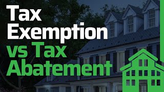 Is Tax Exemption same as Tax Abatement What is Definition of Tax Exemption [upl. by Phelips]