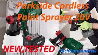 Parkside Cordless Paint Sprayer 20V PFSA 20 Li B2 [upl. by Hedy902]