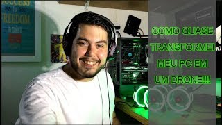 Instalando 6 FansVentoinhas Pichau Gaming Feather Green 4 [upl. by Sapphira125]