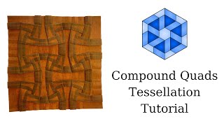 Compound Quadrilaterals Origami Tessellation Tutorial [upl. by Margalit]