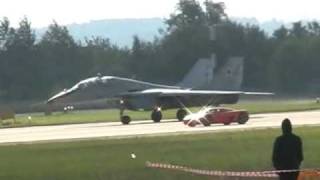 MAKS 2005 MiG29 versus Koenigsegg CCR [upl. by Eikcor31]