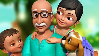 தாத்தா தாத்தா தை  Tamil Rhymes for Children  Grandpa Song  Infobells [upl. by Olney971]