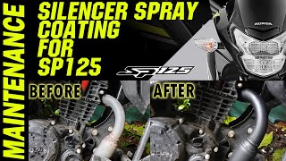 Honda SP125 BS6 Modification  Silencer Coating  CB125F Modification [upl. by Julita87]