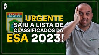 Saiu o resultado da ESA 2023 [upl. by Asamot]