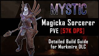 Magicka Sorcerer Build 57k DPS  Murkmire DLC [upl. by Sansone]