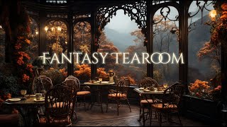 Fantasy Tearoom Ambience and Music  peaceful late autumn afternoon with tea and a book [upl. by Htennaj]