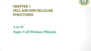 Cell Division Federal Board Biology 11 Class  Cell Cycle  Life Cycle of the Cell [upl. by Macnair]