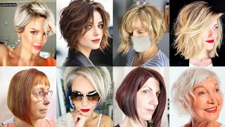 COUPES DE CHEVEUX POUR FEMMES 2024 DE 4060 ANS  COUPES CHEVEUX 2024 COURTS [upl. by Atirehc]