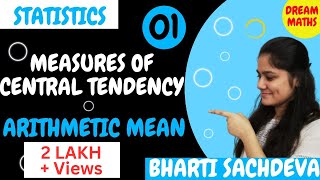 Introduction to Measures of central tendencyArithmetic meanStatisticsDream Maths [upl. by Jamey674]