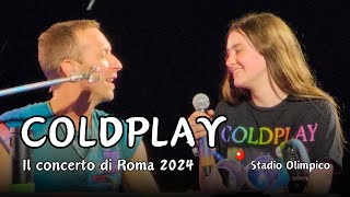 Coldplay Roma 2024 le emozioni live del concerto allo Stadio Olimpico [upl. by Llerrej647]