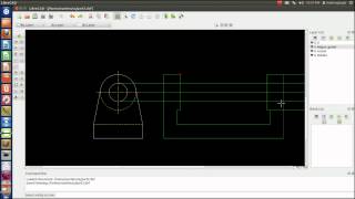 LibreCAD tutorial 3  Creating a 2nd View [upl. by Akenahs938]