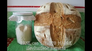 PANE con LIEVITO MADRE Lievitazione Notturna [upl. by Bailey576]