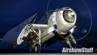 TBM Avenger Night Engine RunUps  TBM Avenger Reunion 2022 [upl. by Behn]