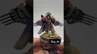 Warhammer 40k Space Marines Blood Angels Death Company Captain in Gravis Armor KitbashPainted [upl. by Bethena909]