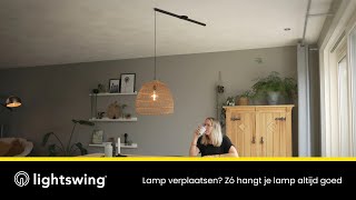 Lamp verplaatsen Met de Lightswing® hangt je lamp altijd goed [upl. by Bruce]