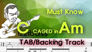 Must KnowC CAGED in AmNumber of CasesTABBacking Track [upl. by Bernelle31]