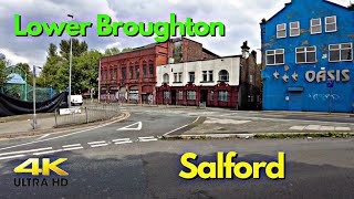 Salford Manchester  Lower Broughton Walk Around  4k [upl. by Mariken691]