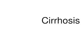 How to pronounce Cirrhosis [upl. by Adore]