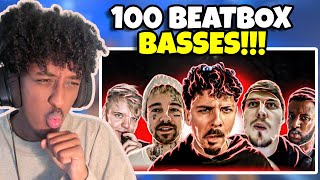 100 Beatboxers SHOW Their BASSIEST BEAT  YOLOW Beatbox Reaction [upl. by Eecyak925]