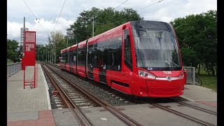 Bratislava Trams  Route 1  Drivers Eye View [upl. by Marlen]