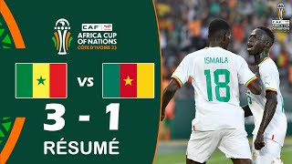 Sénégal contre Cameroun 31 Résumé et Buts  Coupe dAfrique des Nations de la CAF 2023 [upl. by Adnaw]