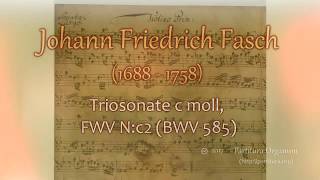 Johann Friedrich Fasch Triosonate c moll FWV Nc2 BWV 585 [upl. by Robyn]