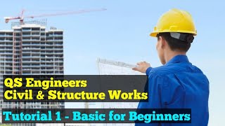 Quantity Surveying Class 1  QS Engineer Basic Points [upl. by Debor]