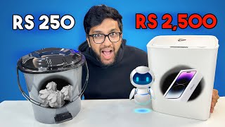 RS 250 DUSTBIN VS RS 2500 SMART DUSTBIN [upl. by Olinde]