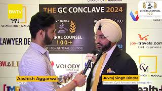 Juvraj Singh Bindra Partner Cyril Amarchand Mangaldas  BW Legal World GC Conclave 2024 [upl. by Chaim]