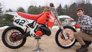 800 Honda Cr250 Dirt Bike Rare 1989 Survivor [upl. by Alekehs]