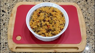 Rice with Green Pigeon Peas Arroz con Gandules  Instant Pot [upl. by Eichman]